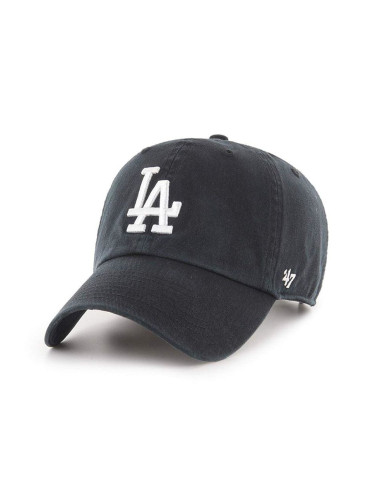 Шапка с козирка 47 brand MLB Los Angeles Dodgers в черно с апликация  B-RGW12GWS-BKJ