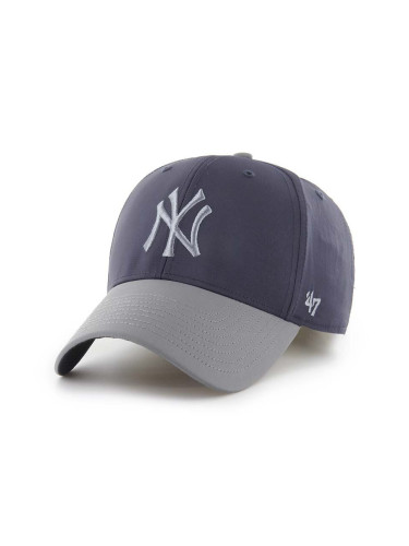 Шапка с козирка 47 brand MLB New York Yankees в тъмносиньо с апликация