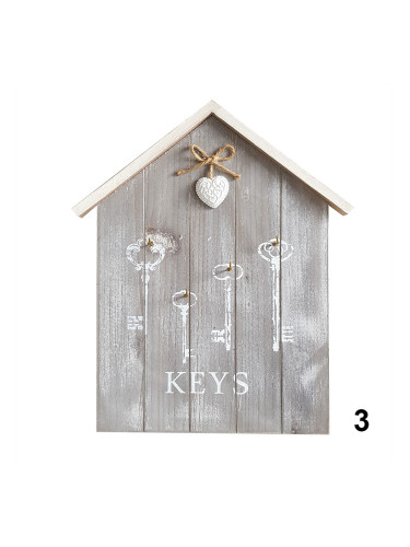 Декоративна къщичка за ключове KEYS с декорация сърце