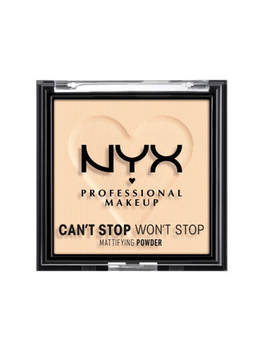 NYX Professional Makeup Can't Stop Won't Stop Mattifying Powder Пудра за жени 6 гр Нюанс 01 Fair