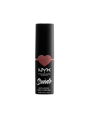 NYX Professional Makeup Suède Matte Lipstick Червило за жени 3,5 g Нюанс 05 Brunch Me