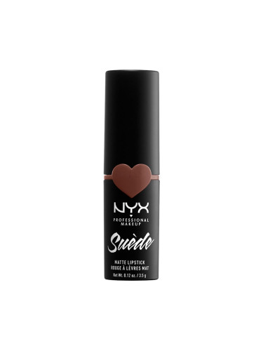 NYX Professional Makeup Suède Matte Lipstick Червило за жени 3,5 g Нюанс 04 Free Spirit