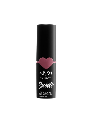 NYX Professional Makeup Suède Matte Lipstick Червило за жени 3,5 g Нюанс 28 Soft Spoken