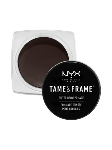 NYX Professional Makeup Tame & Frame Tinted Brow Pomade Гел и помада за вежди за жени 5 гр Нюанс 05 Black