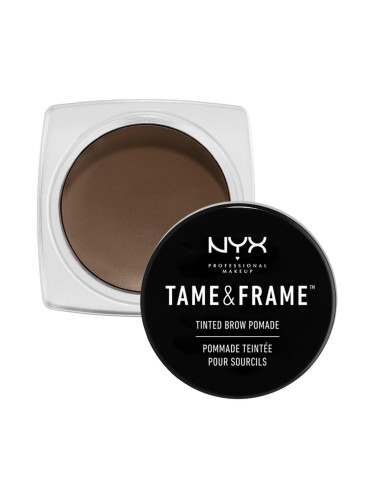 NYX Professional Makeup Tame & Frame Tinted Brow Pomade Гел и помада за вежди за жени 5 гр Нюанс 03 Brunette