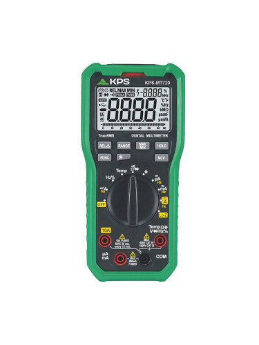 Мултицет, KPS-MT720, LCD(6600), Vdc/Vac/Adc/Aac/Ohm/F/Hz/°C/Lo-Z