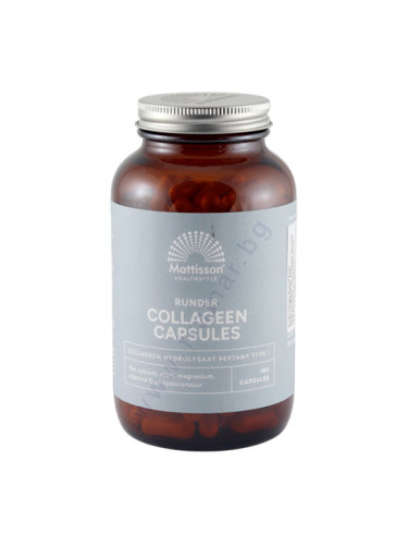 МАТИСЪН КОЛАГЕН PEPTAN ТИП 1 + КАЛЦИЙ + МАГНЕЗИЙ + ВИТАМИН C + МСМ + ХИАЛУРОНОВА КИСЕЛИНА капсули * 180