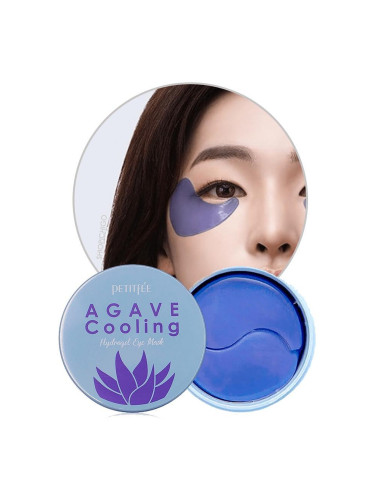 Пачове за очи охлаждат хидратират PETITFEE Agave Cooling Hydrogel Eye Mask