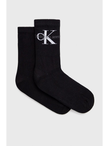Чорапи Calvin Klein Jeans дамски в черно 701218750