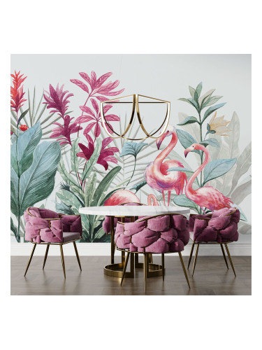 Фототапет Розово фламинго