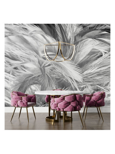 Фототапет сребърни пера