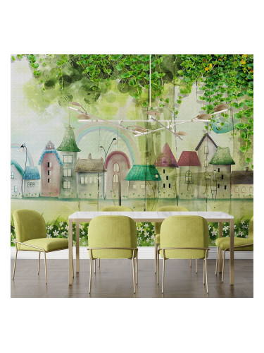 Фототапет горски къщички