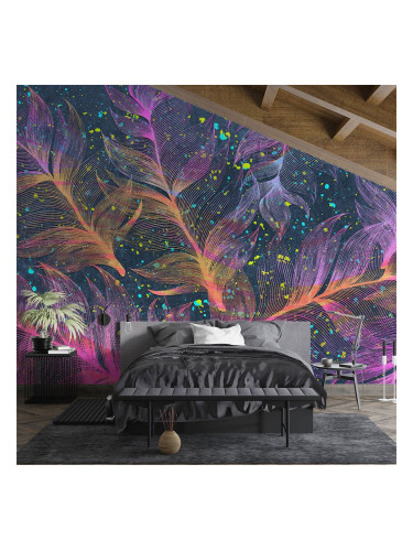 Фототапет неонови пера