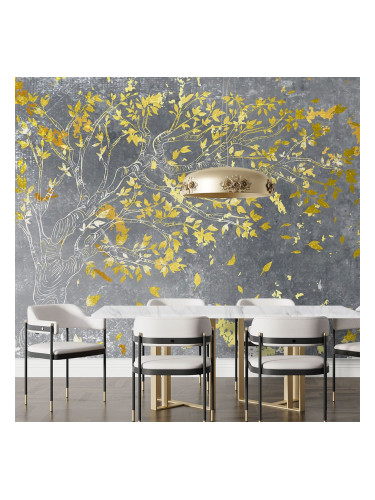 Фототапет златно дърво