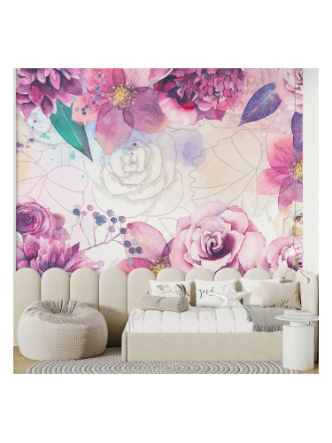 Фототапет Розови цветя