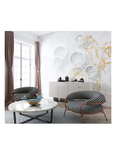 Фототапет Блясък в бяло