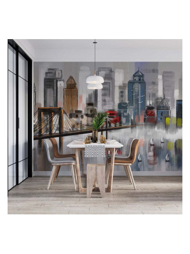 Фототапет Рисуван град