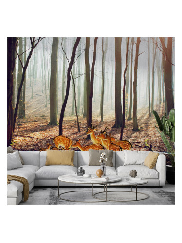 Фототапет Елени в гората