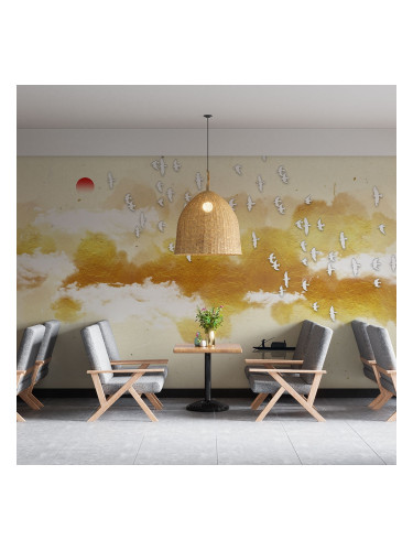 Фототапет Златно небе