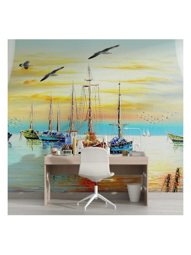 Фототапет Рибарски лодки