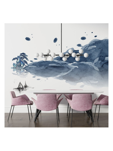 Фототапет Тъмно сини облаци