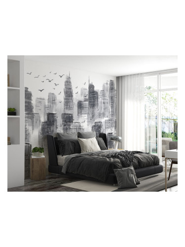 Фототапет Сив град