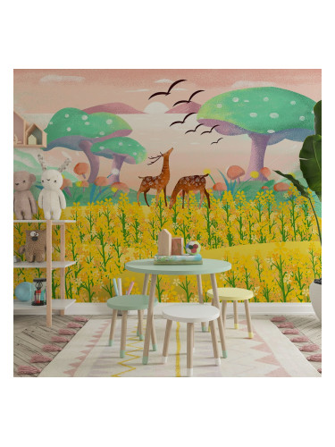 Фототапет Жълта поляна