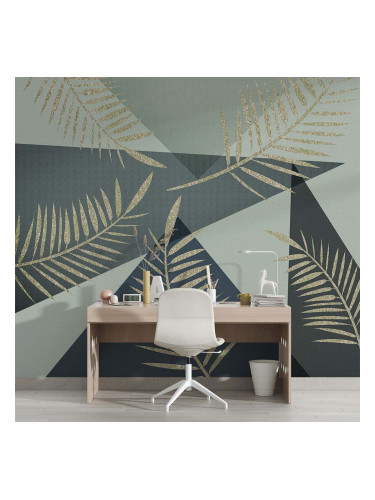 Фототапет Златни листа 2