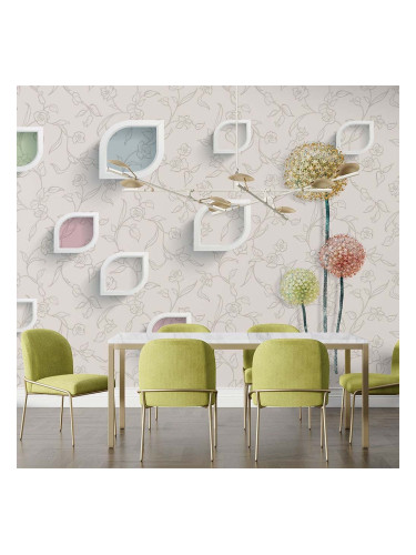 Фототапет Рамки и цветя