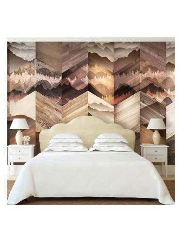 Фототапет Дървени елементи