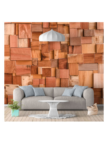 Фототапет Дървени елементи 3