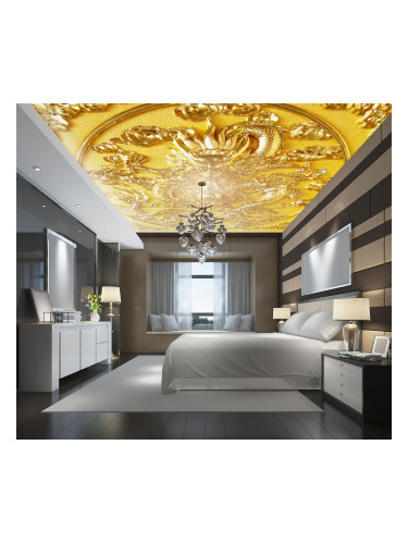 Фототапет за таван Златни орнаменти