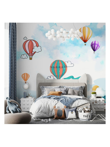 Фототапет Цветни балони в небето