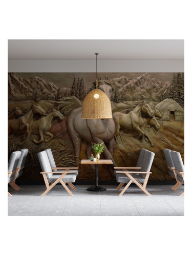Фототапет Стадо коне