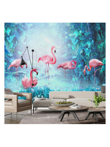 Фототапет Екзотично фламинго