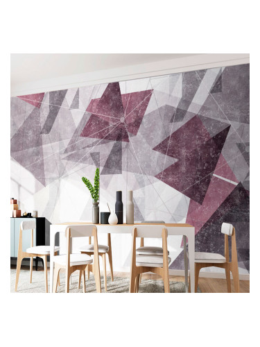 Фототапет Триъгълници в бордо