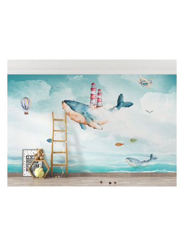 Фототапет Рибки и самолети