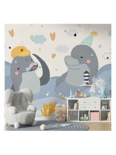 Фототапет Делфини приятели