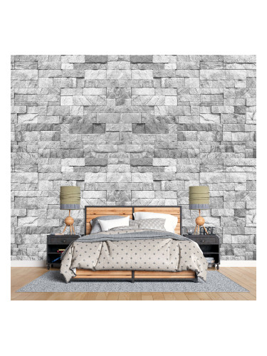 Фототапет Сива каменна стена