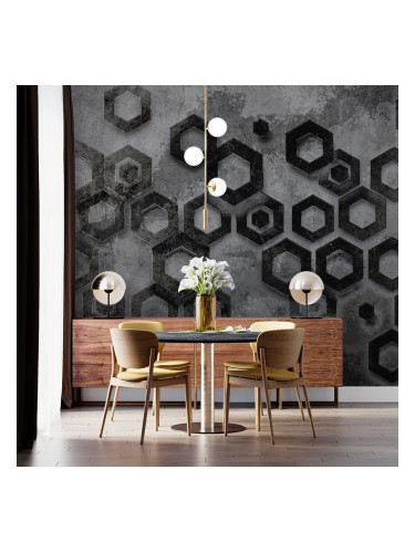 Фототапет Триизмерни шестоъгълници