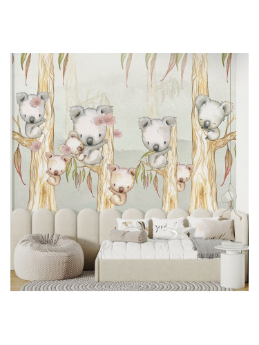 Тапет за детска стая - Бебета коали