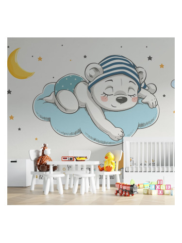 3Д детски тапет - Мечо сънува