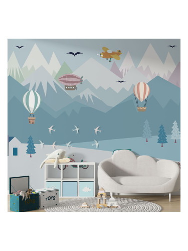 Детски фототапет - Самолетчета и балони