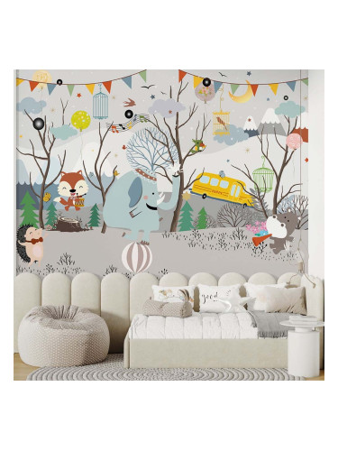 Тапет за детска стая - Училище в гората