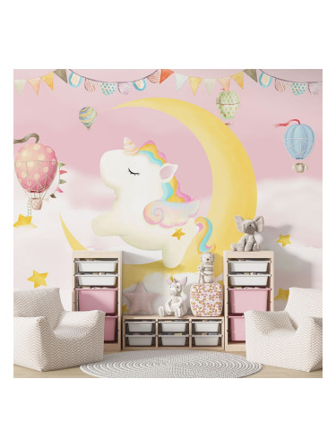 Фототапет за детска стая - Бебе еднорог