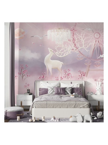 Детски тапет - Розов лунапарк