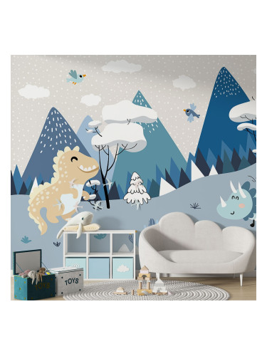 Тапет за детска стая - Праисторическа гора
