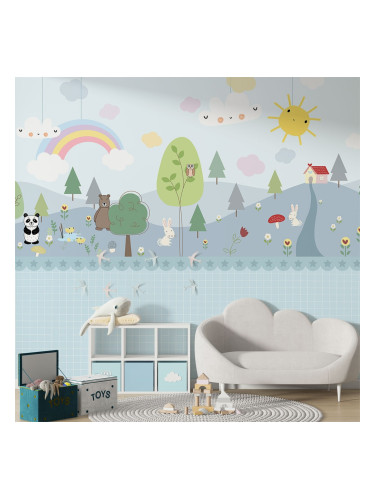 Детски тапет - Пролетна гора