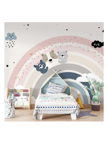 Фототапет Мечета в розова дъга