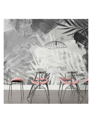 Фототапет - Бели палмови листа